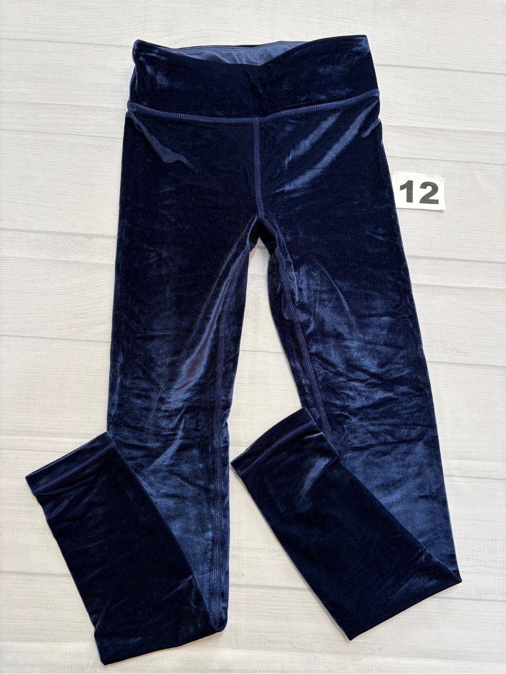 Athleta Navy Velvet Kids Leggings